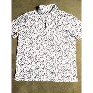 Barstool Mens Sport Performance Golf Polo Shirt Rare Large